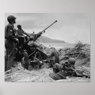 Bofors AA Gun Poster