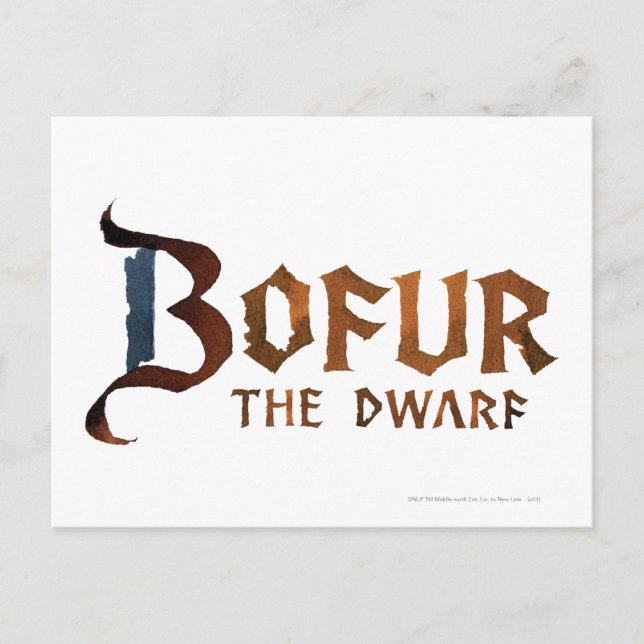 Bofur Name Postcard (Front)