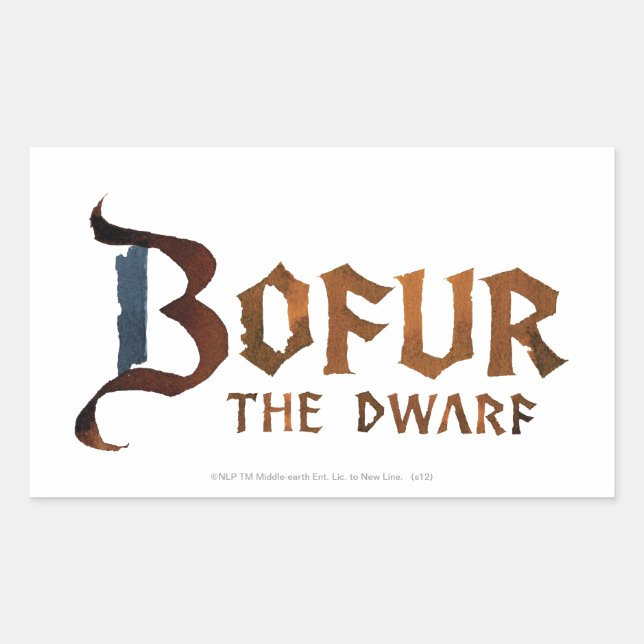 Bofur Name Rectangular Sticker (Front)