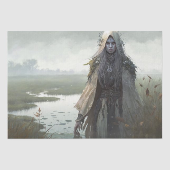 Bog Witch - Liches and Ghouls Tissue Paper (Front)