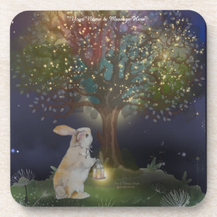 Boganhues "Pipa & Marlow" enchanted forest print Coaster
