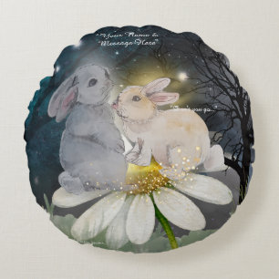 Boganhues "Pipa & Marlow" print Round Cushion