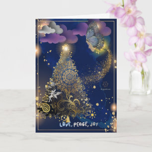 Boganhues Print Christmas Folded Greeting Card