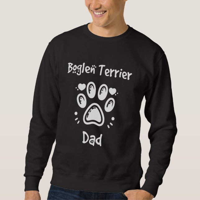 Boglen Terrier Dad Beagle Boston Terrier Mix Dog O Sweatshirt (Front)