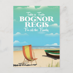 Bognor Regis vintage travel poster Postcard