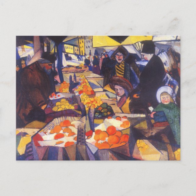 Bogomazov - Sennoy Market, Kiev,  Postcard (Front)