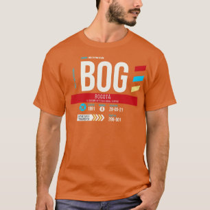 Bogota BOG Airport Code Baggage Tag 1 T-Shirt