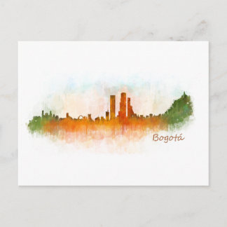 Bogotá City Colombia Cundinamarca Skyline v03 Postcard