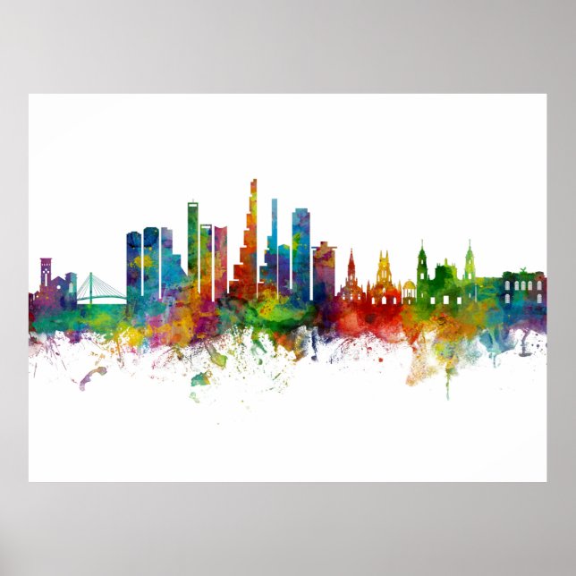 Bogotá Colombia Skyline Poster (Front)