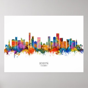 Bogota Colombia Skyline Poster