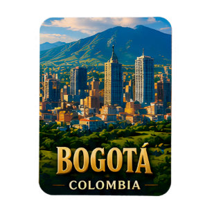 🌎 Bogota Colombia South America Souvenir Magnet