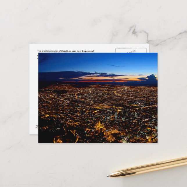 Bogotá Colombia Travel Post Card (Front/Back In Situ)