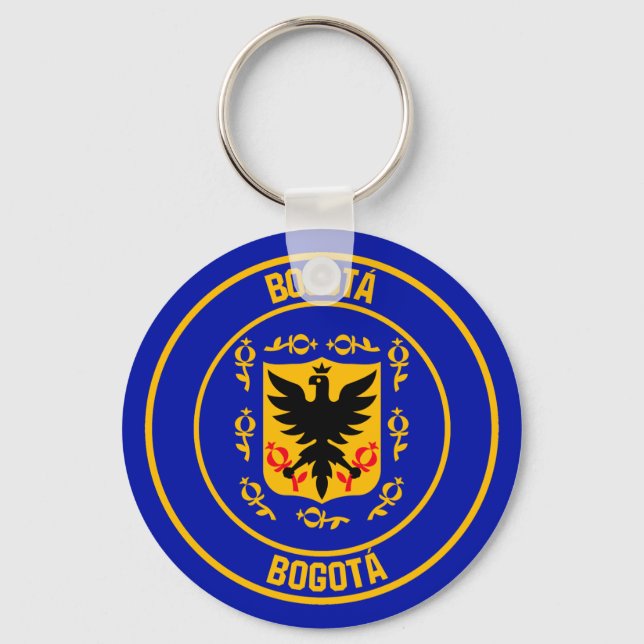 Bogotá Round Emblem Key Ring (Front)