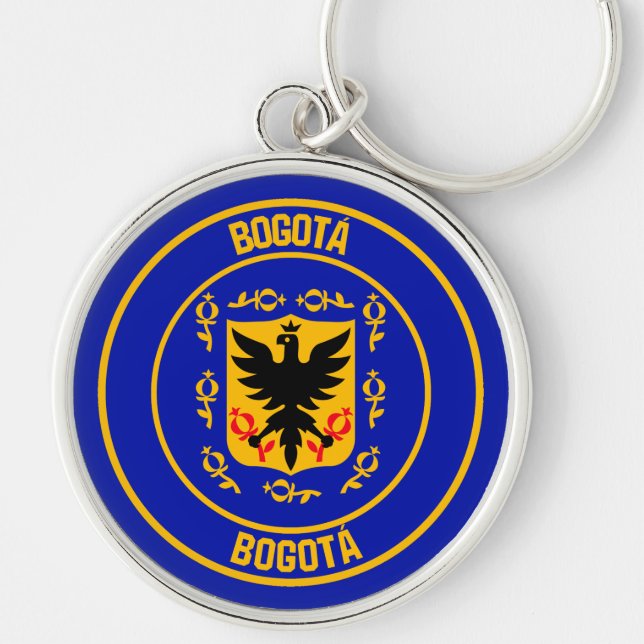 Bogotá Round Emblem Key Ring (Front)