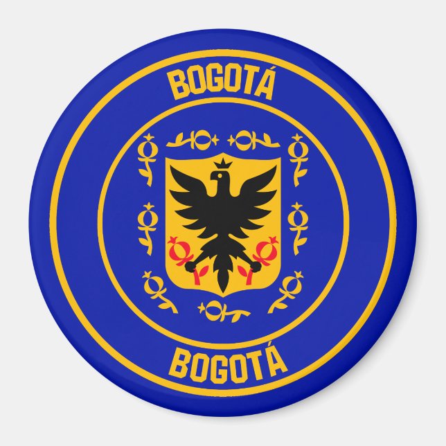 Bogotá Round Emblem Magnet (Front)