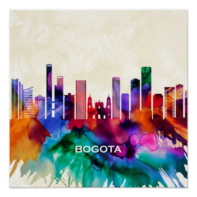 Bogota Skyline Poster (Front)