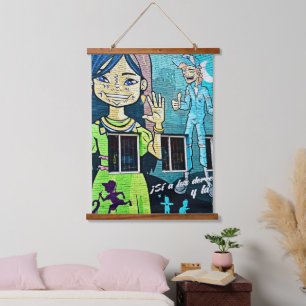 Bogotá Street Art  Hanging Tapestry