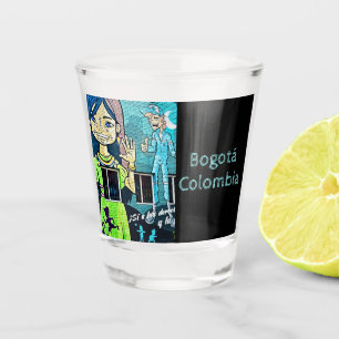 Bogotá Street Art Shot Glass