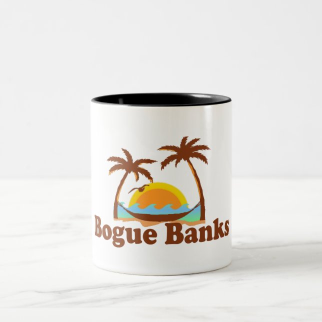 Bogue Banks. Two-Tone Coffee Mug (Center)