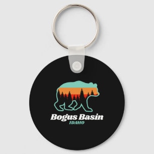 Bogus Basin Idaho Skiing Snowboarding Bear  Key Ring