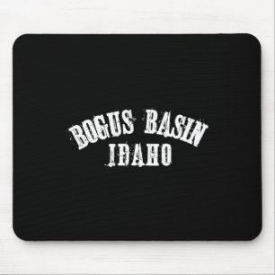 Bogus Sin Idaho Ski Skiing Snowboarding Skier Bold Mouse Pad