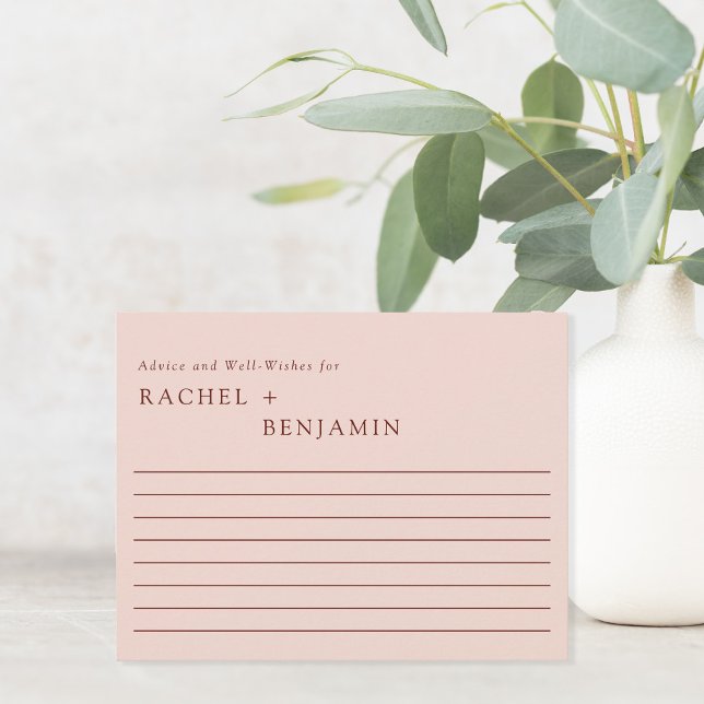 Bohemain Earth Colours Wedding Advice & Well Wishe (Creator Uploaded)