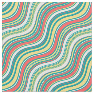 Bohemain pattern colourful modern weave blue red fabric