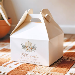 BOHEME Terracotta Floral Pumpkin Baby Shower Favour Box