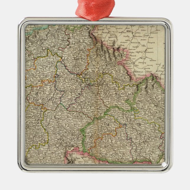Bohemia, Moravia Metal Tree Decoration (Front)