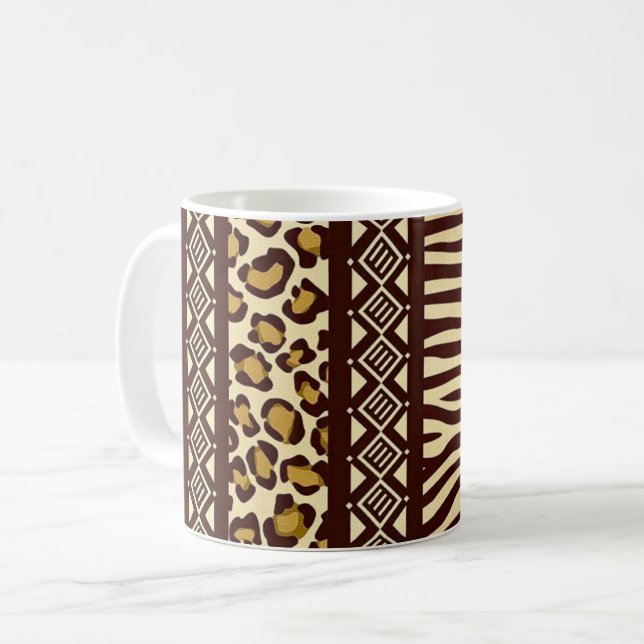 Bohemian African Design Mug (Front Left)