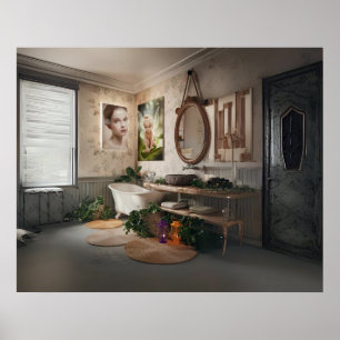 Bohemian Bath Poster