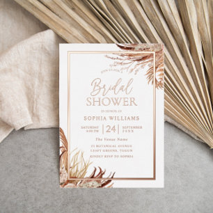 Bohemian Boho Bridal Shower Rose Gold