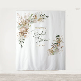 Bohemian Boho Bridal Wedding Shower Decor Tapestry