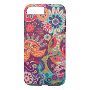 Bohemian Boho MOD Hippy Chic Flower Pattern Case-Mate iPhone Case