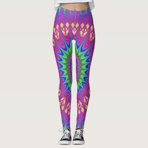 BOHEMIAN BOHO PINK YOGA PANTS LEGGINGS