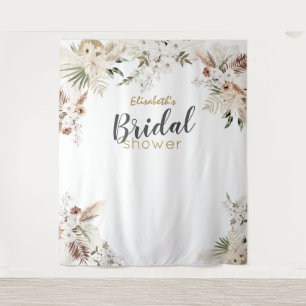 Bohemian Bridal Shower Backdrop Banner Tapestry