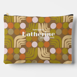 Bohemian Brown Green Orange Accessory Pouch