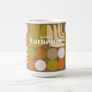 Bohemian Brown Green Orange Coffee Mug