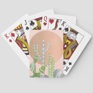 Bohemian Cactus Playing Cards