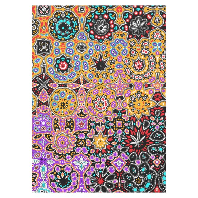 Bohemian Carpet Elegant Gustav Klimt Fantasy Tablecloth (Front)
