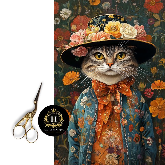 Bohemian Cat Decor Decoupage  Tissue Paper (Creator Uploaded)