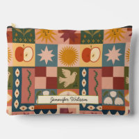 Bohemian Celestial Patchwork with Mystical Symbols