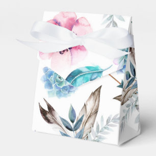 Bohemian Chic Floral Boho Girl Birthday Party Favour Box