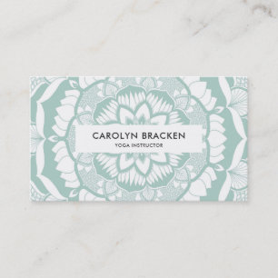 Bohemian Chic Henna Mehendi Mandala Pattern Business Card