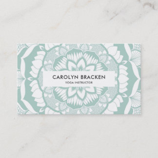 Bohemian Chic Henna Mehendi Mandala Pattern Business Card