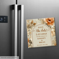 Bohemian Chic Terra Cotta Beige Sage Save the Date