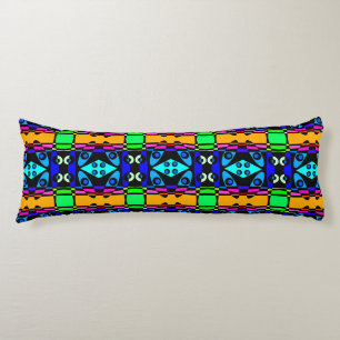Bohemian Chintz 122 Rainbow Black Body Cushion