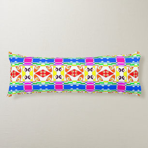 Bohemian Chintz 126 Rainbow Outline Body Cushion