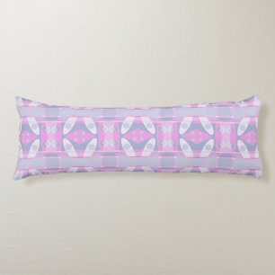 Bohemian Chintz 53 Pastel Pink Periwinkle Body Cushion