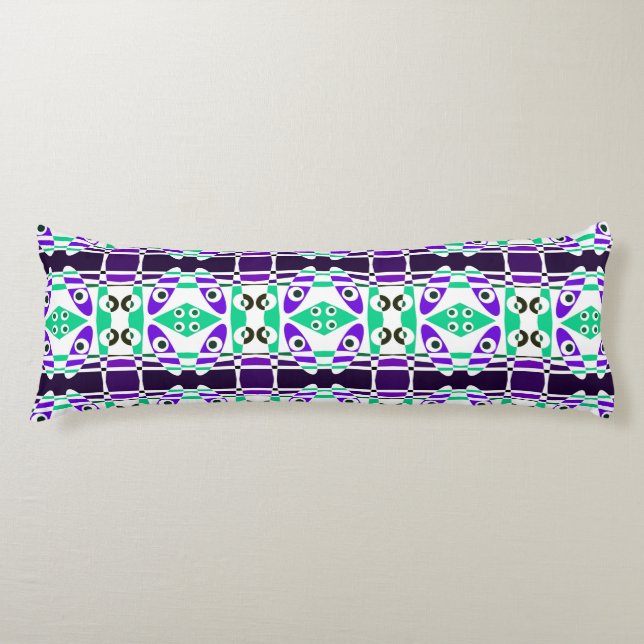 Bohemian Chintz 5 Indigo Turquoise  Body Cushion (Front)
